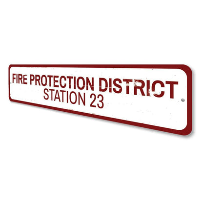 Orchid Eurybia Home Decor Fire Protection District Sign