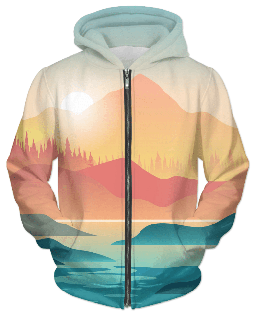 Scorpius Sweaters & Hoodies First Person Kayak UNISEX ZIP HOODIE