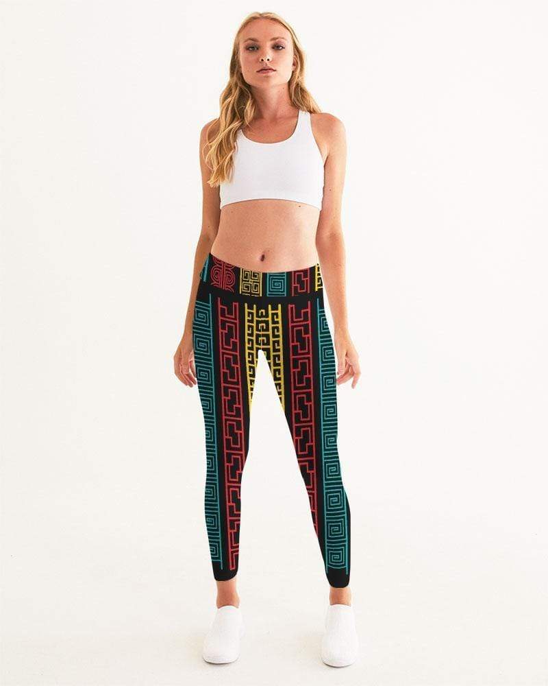 Grey Coco Activewear Fitness Leggings, Multicolor Sportswear