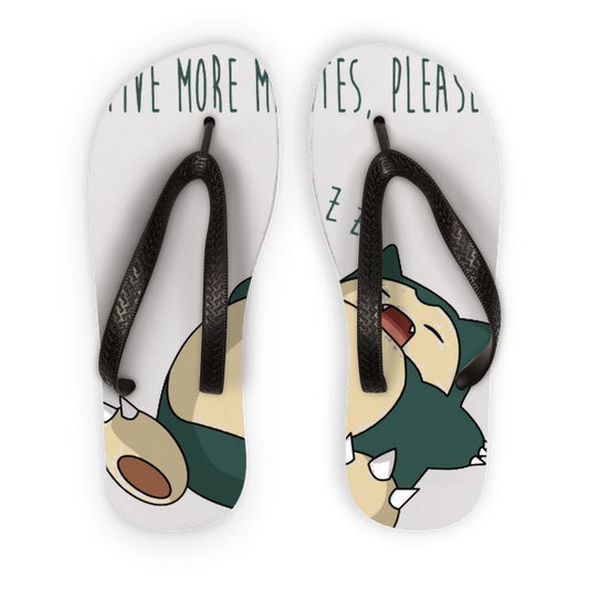 Scorpius Sandals Five more minutes please Adult Flip Flops