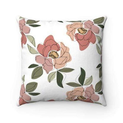 Sky Blue Daisy Textiles & Pillows Floral Print Square Pillow