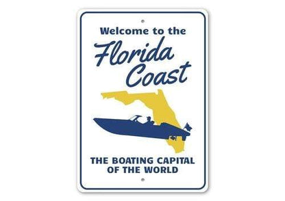 Orchid Eurybia Home Decor 10 x 14 inches Florida Coast Sign