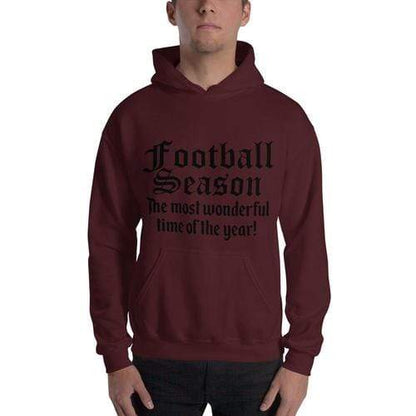 Lavender Millie Women's Clothing 2XL / Maroon Football Season Unisex Hoodie