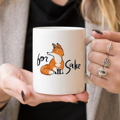 Magenta Shadow Gifts For Fox Sake - Ceramic Coffee Mug - Fox Coffee