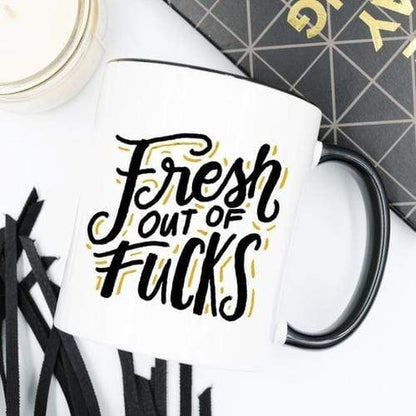 Magenta Shadow Gifts Fresh Out Of F*cks, Gag Gift, Funny Coffee Mug,