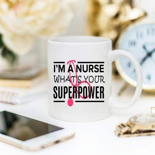 Magenta Shadow Gifts Funny Nurse Mug - I'm A Nurse, What's Your