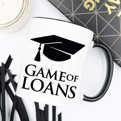 Magenta Shadow Gifts Game Of Loans - 11oz Ceramic Coffee Mug - Mug Gift
