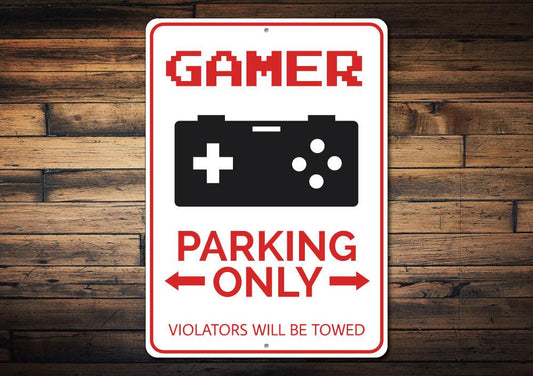 Orchid Eurybia Home Decor Gamer Parking Sign