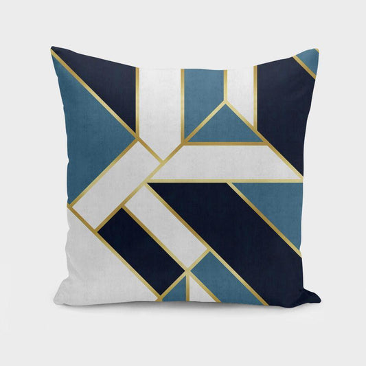 Scorpius Textiles & Pillows Geometric and golden art V Cushion/Pillow