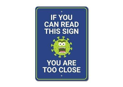Orchid Eurybia Home Decor 12 x 18 inches Germ Sign