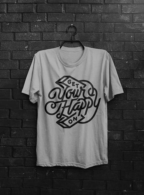 Green Lucky Men's Clothing Get Your Happy On Men's Tee