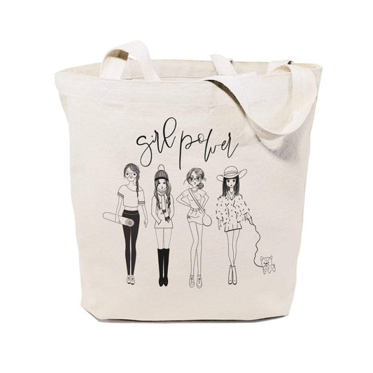 Turquoise Andromeda Totes & Beach Bags Girl Power Tote Bag