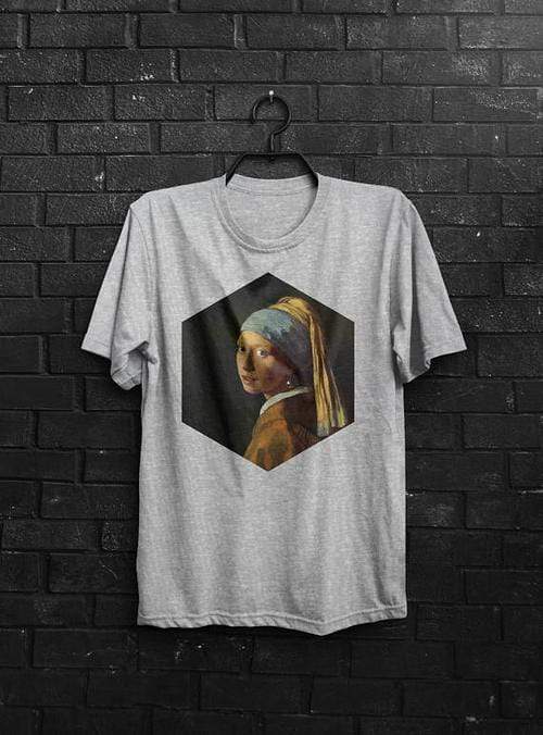Green Lucky Men's Clothing Girl With A Pearl Earing Men's Tee