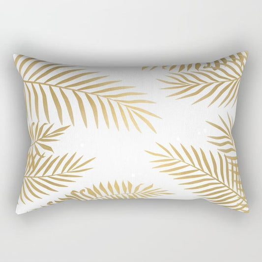 Scorpius Textiles & Pillows Golden Leaf Rectangle Pillow