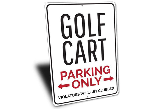 Orchid Eurybia Home Decor Golf Cart Parking Sign