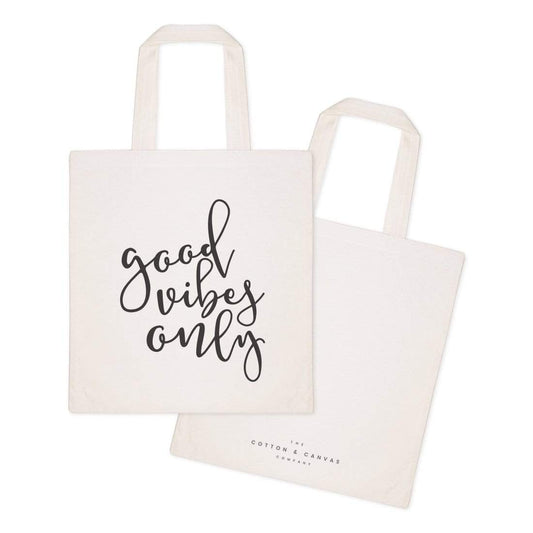 Turquoise Andromeda Totes & Beach Bags Good Vibes Only Tote Bag