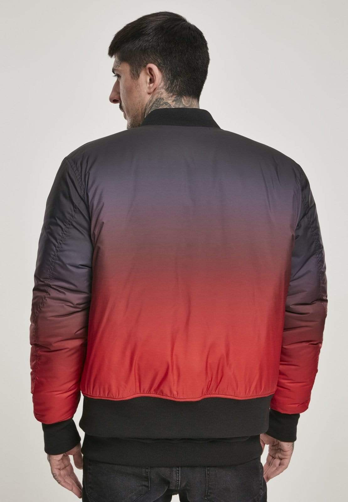 Callisto Men's Clothing Gradient Bomber Jacket