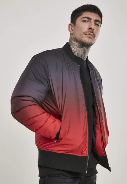 Callisto Men's Clothing Gradient Bomber Jacket