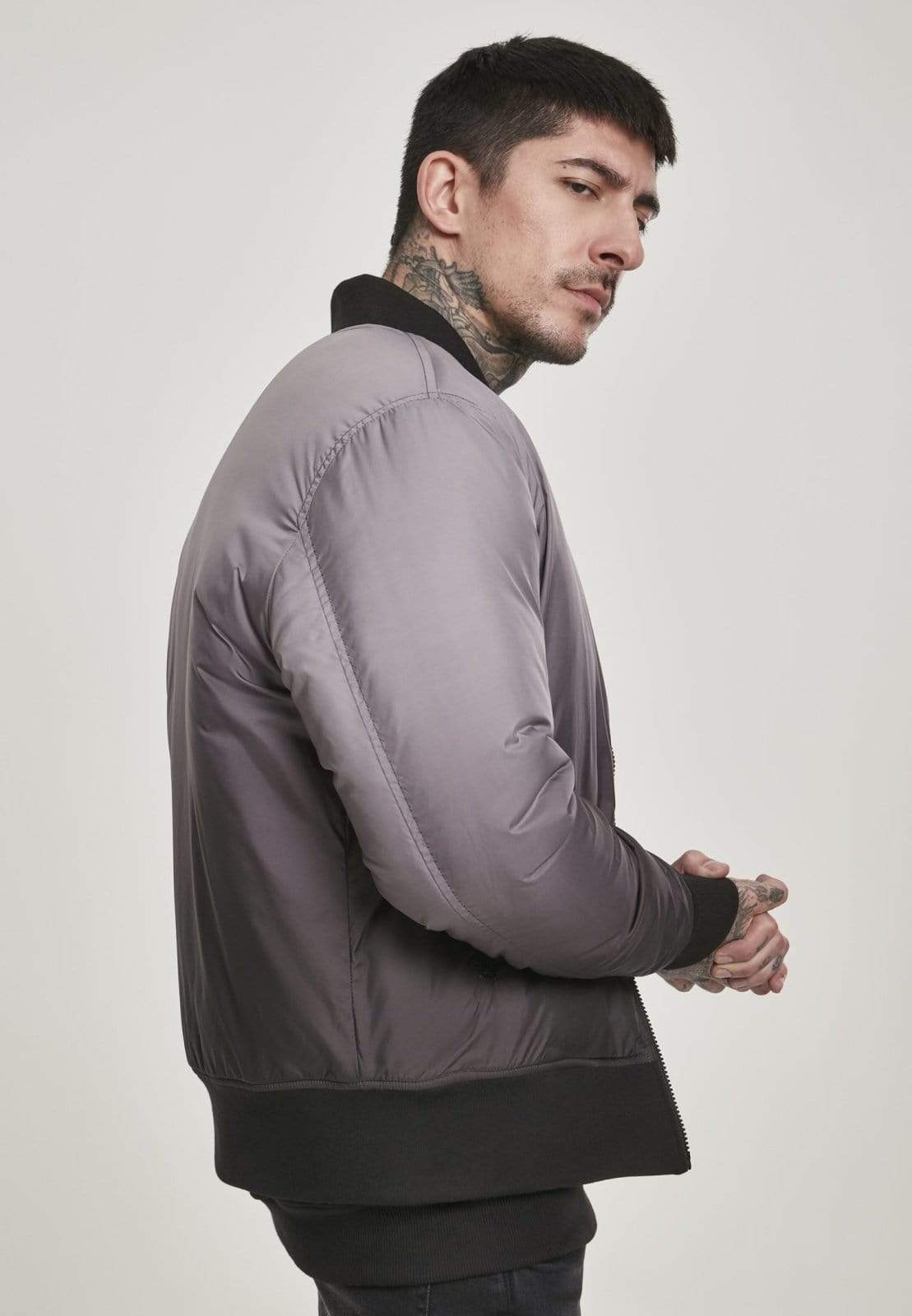 Callisto Men's Clothing Gradient Bomber Jacket