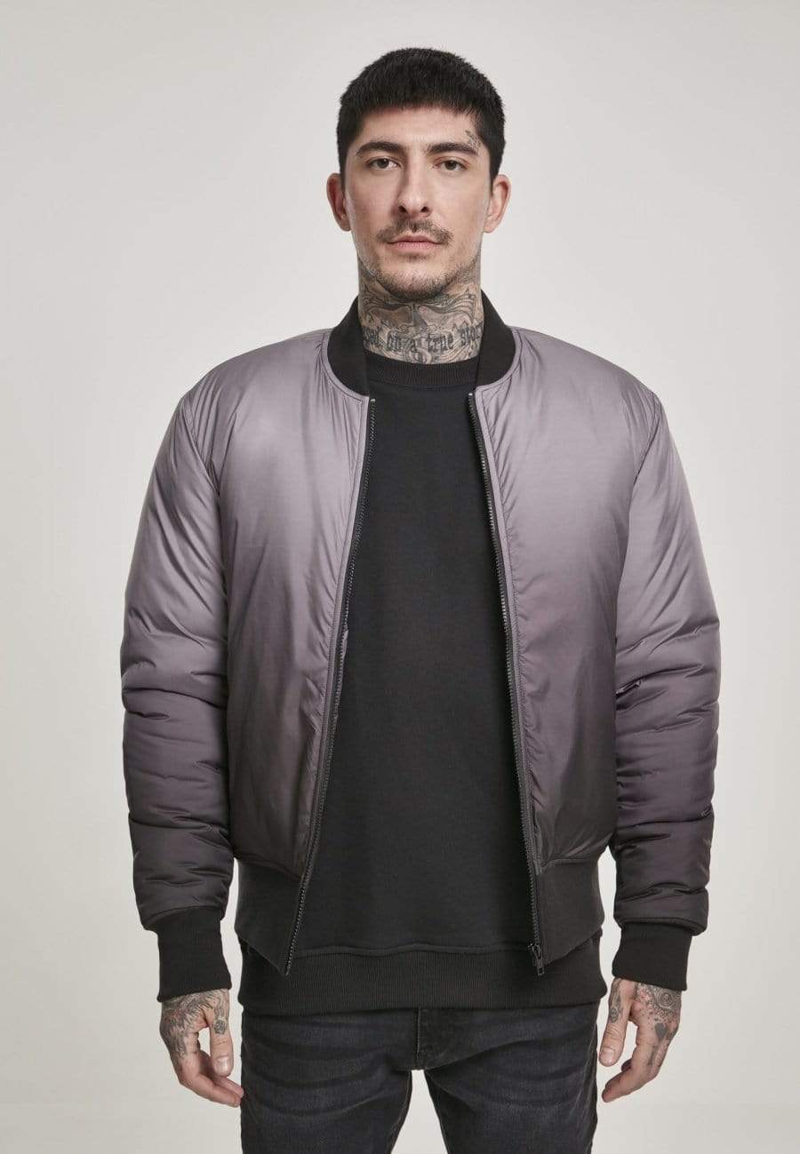 Callisto Men's Clothing Gradient Bomber Jacket