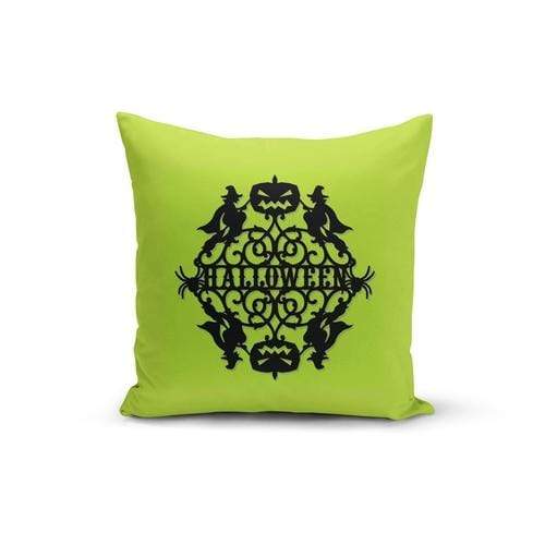 Orange Poppy Textiles & Pillows 12x16 / Multicolored Green Halloween Pillow Cover