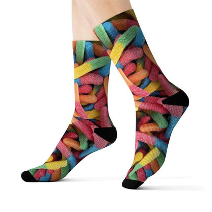 Yellow Pandora Socks Gummy Candy Novelty Socks