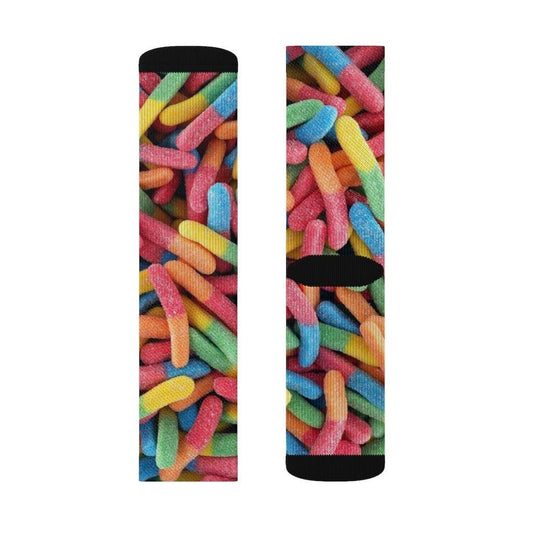 Yellow Pandora Socks Gummy Candy Novelty Socks