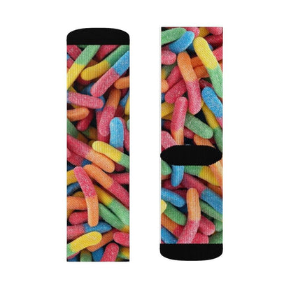 Yellow Pandora Socks Gummy Candy Novelty Socks