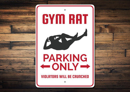 Orchid Eurybia Home Decor Gym Rat Parking Sign