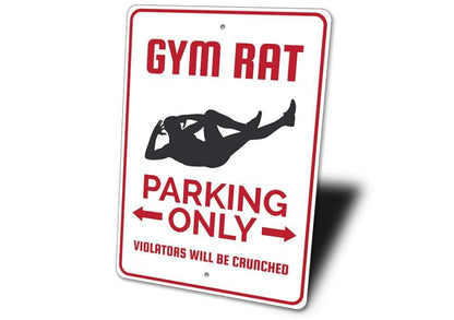 Orchid Eurybia Home Decor Gym Rat Parking Sign