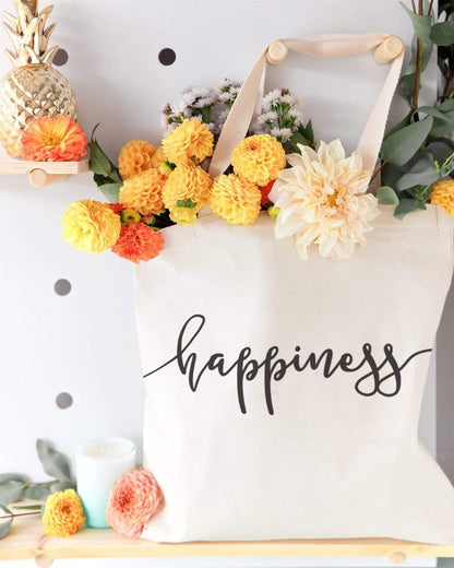 Turquoise Andromeda Totes & Beach Bags Happiness Tote Bag