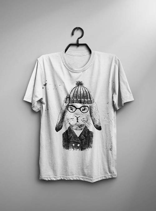 Green Lucky Men's Clothing Hare Hipster Men's Tee