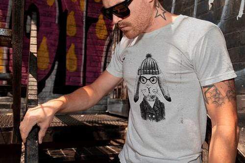 Green Lucky Men's Clothing Hare Hipster Men's Tee