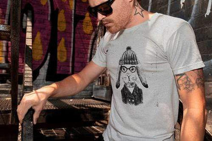 Green Lucky Men's Clothing Hare Hipster Men's Tee
