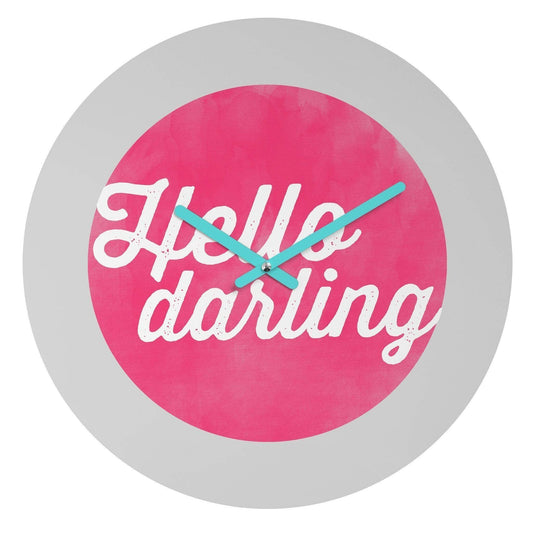 Scorpius Clocks HELLO DARLING WALL CLOCK