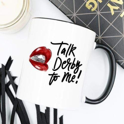 Magenta Shadow Home & Garden Horse Racing Coffee Mug,Talk Derby To Me with Hot