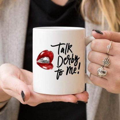 Magenta Shadow Home & Garden Horse Racing Coffee Mug,Talk Derby To Me with Hot