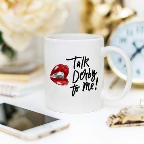 Magenta Shadow Home & Garden Horse Racing Coffee Mug,Talk Derby To Me with Hot
