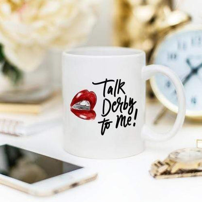 Magenta Shadow Home & Garden Horse Racing Coffee Mug,Talk Derby To Me with Hot
