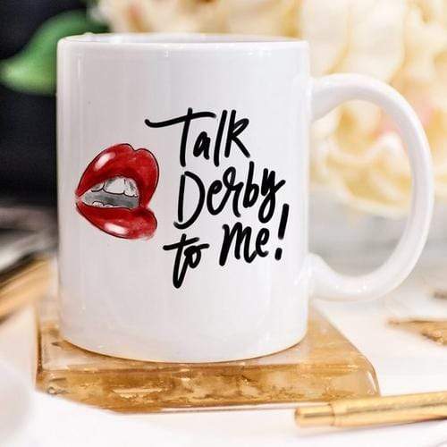 Magenta Shadow Home & Garden Horse Racing Coffee Mug,Talk Derby To Me with Hot
