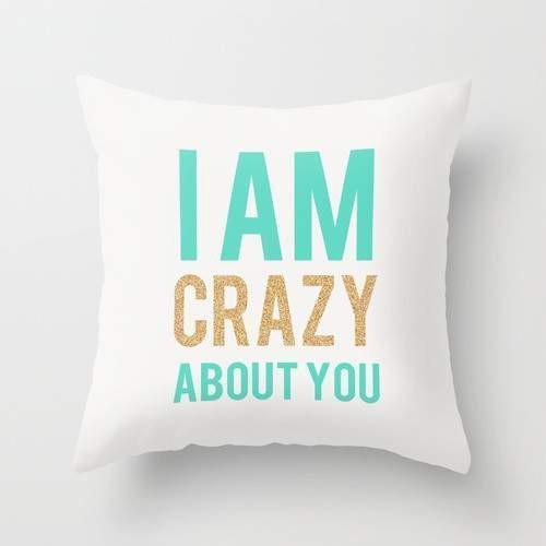 Scorpius Textiles & Pillows I am crzy aboutt you Pillow
