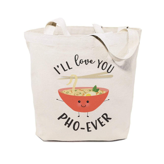 Turquoise Andromeda Totes & Beach Bags I'll Love You Pho-Ever Tote Bag
