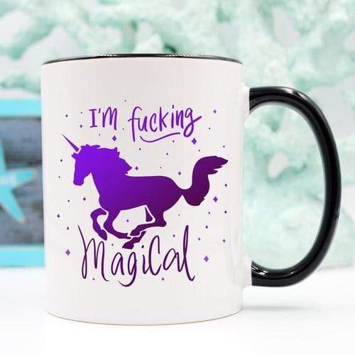 Magenta Shadow Home & Garden I'm F*cking Magical Unicorn Mug, Unicorn Mug,