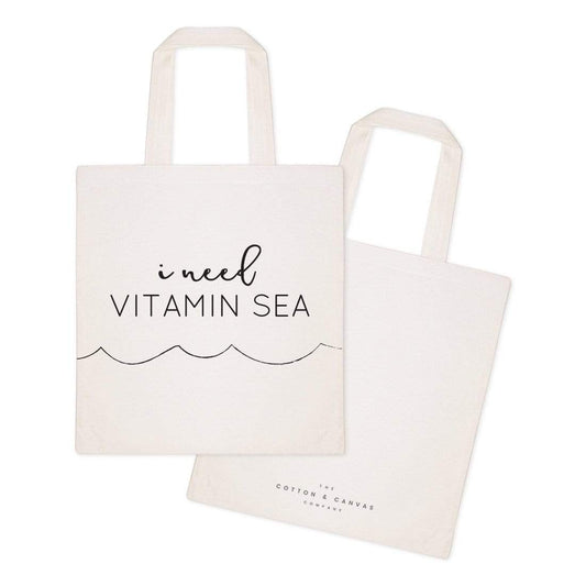 Turquoise Andromeda Totes & Beach Bags I Need Vitamin Sea Tote Bag