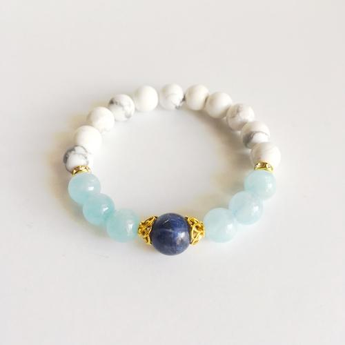 Purple Lily Jewelry & Watches I Speak with Confidence ~ Aquamarine, Sodalite