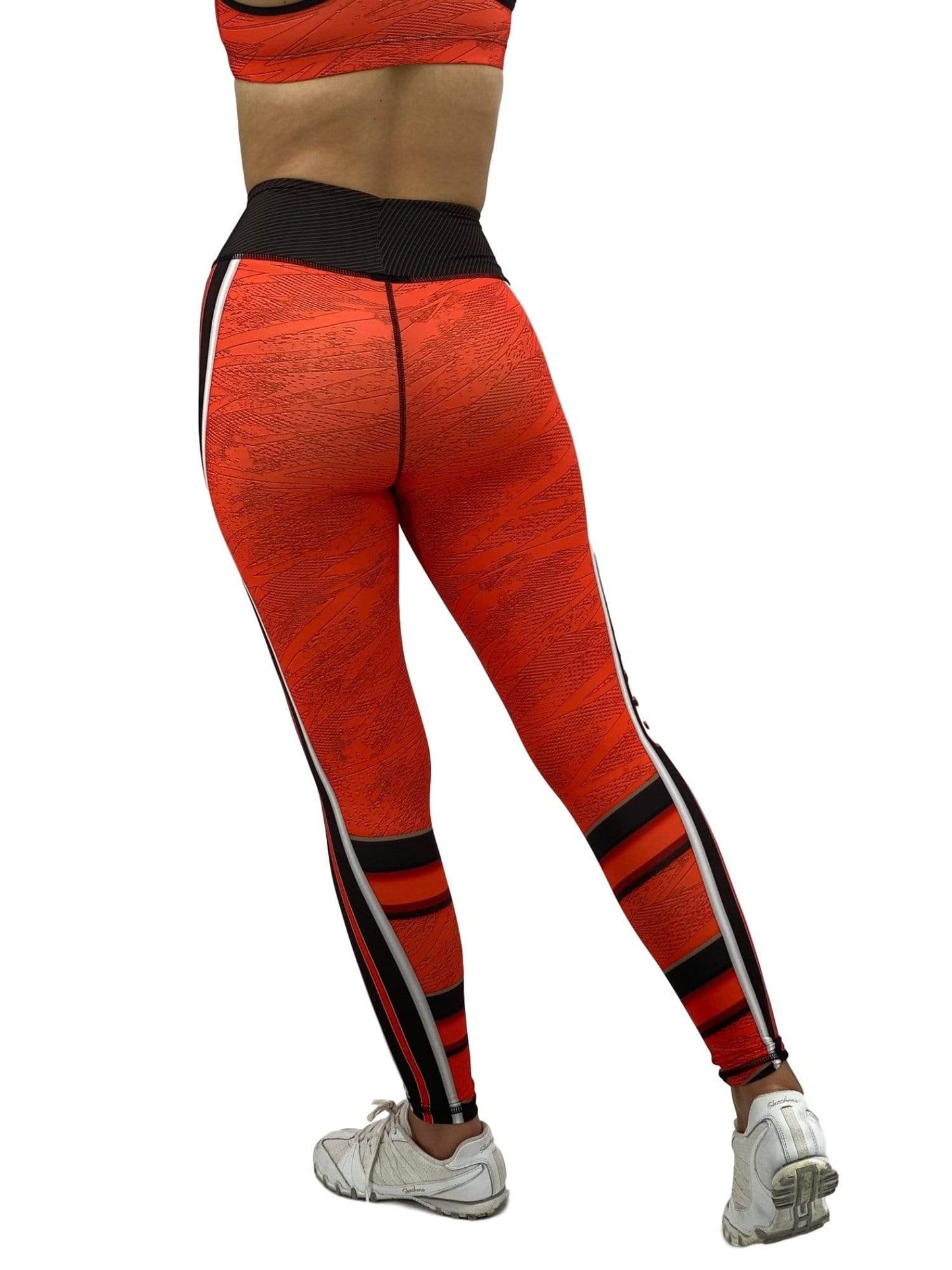 Orange Poppy Women's Clothing Jean Cleveland Football Leggings