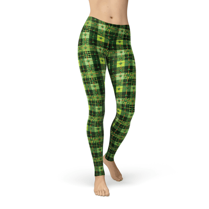 Orange Poppy Leggings Jean Clover Patchwork Leggings