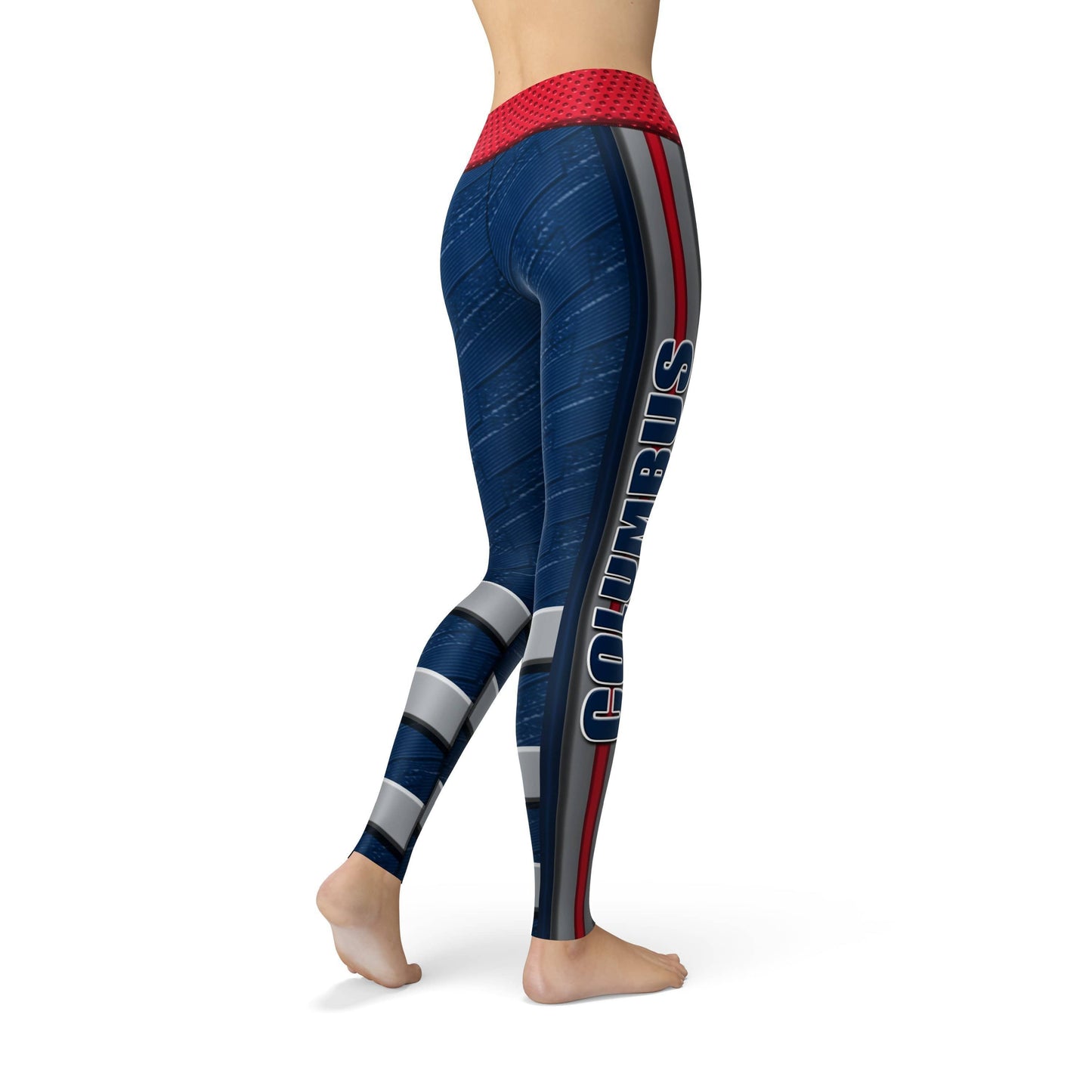 Orange Poppy Leggings Jean Columbus Hockey Leggings
