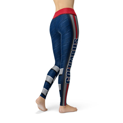 Orange Poppy Leggings Jean Columbus Hockey Leggings