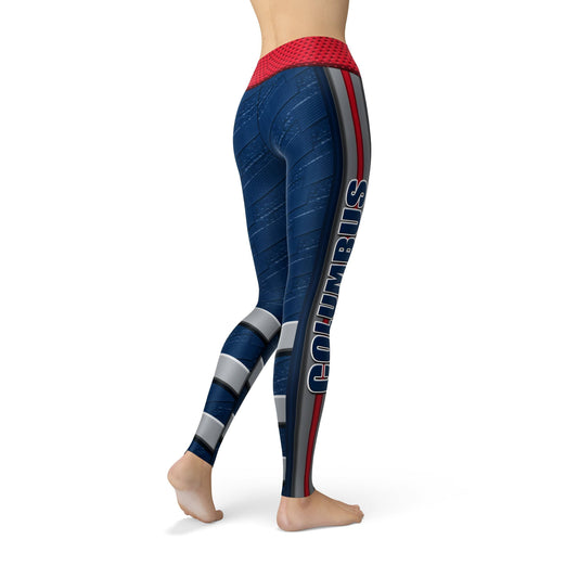 Orange Poppy Leggings Jean Columbus Hockey Leggings